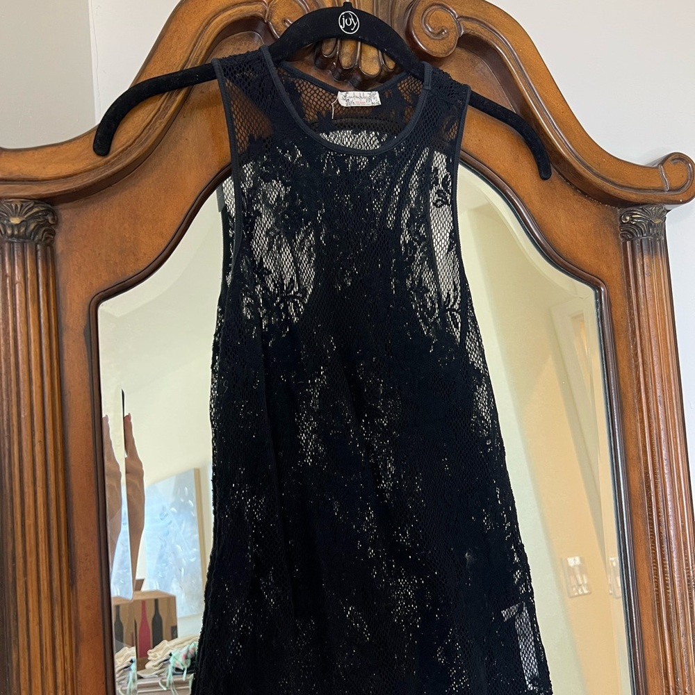 Black Lace Sleeveless tank top